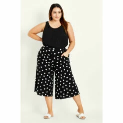 Evans Spot Crop Trouser For Female