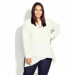 Evans Beyond Overlay Tunic Top For Female -Cheap Evans Clothing Store unnamed file 1938