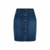 Evans Button Through Denim Skirt For Female 1 Evans Button Through Denim Skirt For Female -Cheap Evans Clothing Store unnamed file 1963
