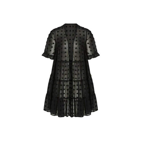 Evans Dobby Texture Tiered Kimono For Female 5 Evans Dobby Texture Tiered Kimono For Female - Image 3