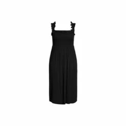 Evans Shirred Ruffle Dress For Female -Cheap Evans Clothing Store unnamed file 2052