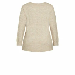 Evans Lounge V Neck Jumper For Female -Cheap Evans Clothing Store unnamed file 2089