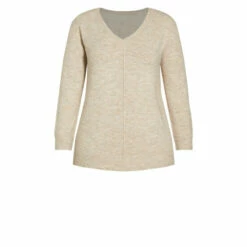 Evans Lounge V Neck Jumper For Female -Cheap Evans Clothing Store unnamed file 2090