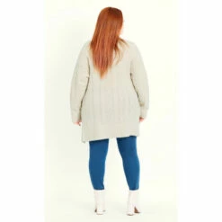 Evans Cable Knit Cardigan For Female -Cheap Evans Clothing Store unnamed file 2119