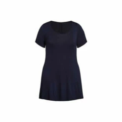 Evans Plain Short Sleeve Tunic Top For Female -Cheap Evans Clothing Store unnamed file 2132