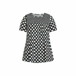 Evans Spot Shirred Yoke Top For Female -Cheap Evans Clothing Store unnamed file 2138