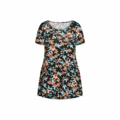 Evans Short Sleeve Swing Tunic Top For Female -Cheap Evans Clothing Store unnamed file 2146