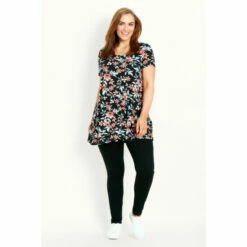 Evans Short Sleeve Swing Tunic Top For Female -Cheap Evans Clothing Store unnamed file 2147