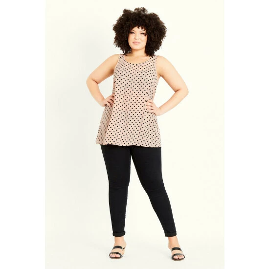 Evans Spot Print Vest For Female 3 Evans Spot Print Vest For Female