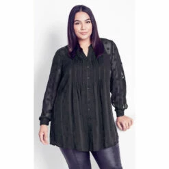 Evans Venice Pintuck Shirt For Female -Cheap Evans Clothing Store unnamed file 2164