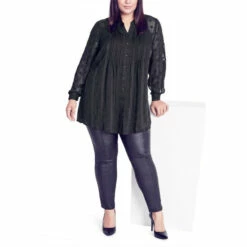 Evans Venice Pintuck Shirt For Female -Cheap Evans Clothing Store unnamed file 2169