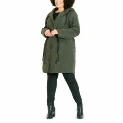 Evans Diamond Quilted Jacket For Female -Cheap Evans Clothing Store unnamed file 2186