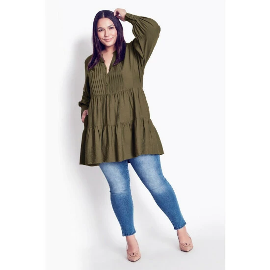 Evans Angelica Pintuck Tunic Top For Female 3 Evans Angelica Pintuck Tunic Top For Female
