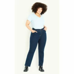 Evans Curve Fit Straight Leg Jeans - Short For Female 9 Evans Curve Fit Straight Leg Jeans - Short For Female -Cheap Evans Clothing Store unnamed file 222