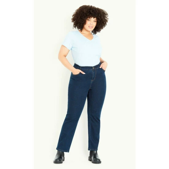 Evans Curve Fit Straight Leg Jeans - Short For Female 6 Evans Curve Fit Straight Leg Jeans - Short For Female - Image 4