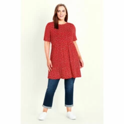 Evans Ditsy Floral Tunic Top For Female -Cheap Evans Clothing Store unnamed file 2291