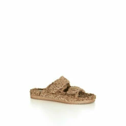 Evans Extra Wide Fit Fluffy Slides For Female -Cheap Evans Clothing Store unnamed file 2321