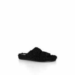 Evans Extra Wide Fit Fluffy Slides For Female -Cheap Evans Clothing Store unnamed file 2322