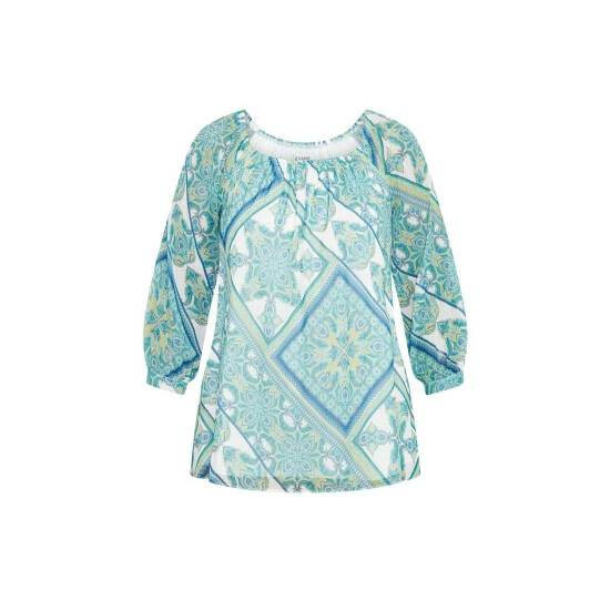 Evans Paisley Bardot Top For Female 5 Evans Paisley Bardot Top For Female - Image 3