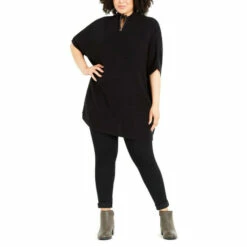 Evans Tabard Zip Jumper For Female -Cheap Evans Clothing Store unnamed file 2341