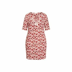 Evans Crochet Detail Floral Tunic Top For Female -Cheap Evans Clothing Store unnamed file 2356