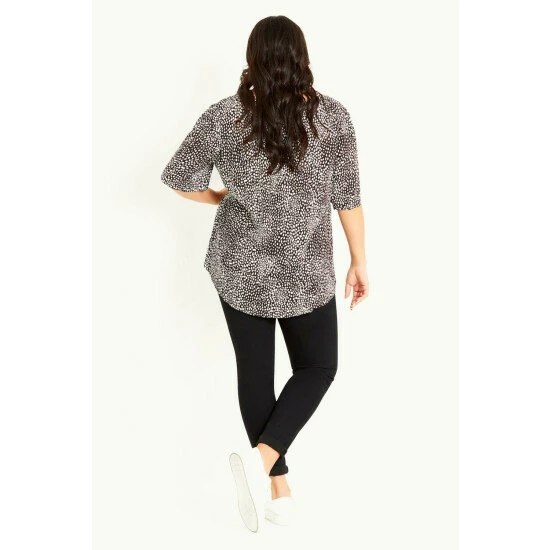 Evans Tie Front Print Top For Female 4 Evans Tie Front Print Top For Female - Image 2