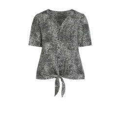 Evans Tie Front Print Top For Female 8 Evans Tie Front Print Top For Female -Cheap Evans Clothing Store unnamed file 2396