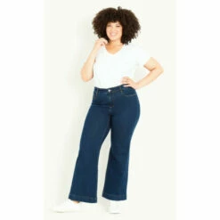 Evans Wide Leg Jeans For Female -Cheap Evans Clothing Store unnamed file 2434