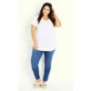 Evans Slub T-Shirt For Female -Cheap Evans Clothing Store unnamed file 2443