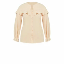 Evans Frill Front Shirt For Female -Cheap Evans Clothing Store unnamed file 2451