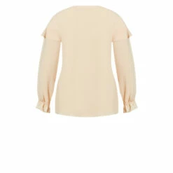 Evans Frill Front Shirt For Female -Cheap Evans Clothing Store unnamed file 2452