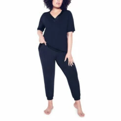 Evans Satin Trim Sleep Top For Female -Cheap Evans Clothing Store unnamed file 246