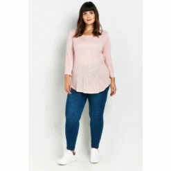 Evans 3/4 Sleeve T-Shirt For Female