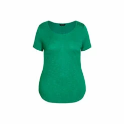 Evans Basic Slub T-Shirt For Female -Cheap Evans Clothing Store unnamed file 2475