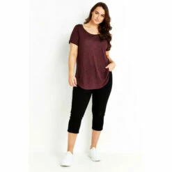 Evans Basic Slub T-Shirt For Female -Cheap Evans Clothing Store unnamed file 2477