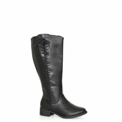 Evans Extra Wide Fit Leslie Tall Boots For Female