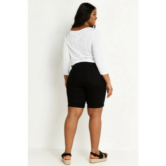 Evans Long Denim Shorts For Female 4 Evans Long Denim Shorts For Female - Image 2