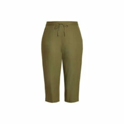 Evans Linen Blend Crop Trousers For Female -Cheap Evans Clothing Store unnamed file 2534