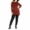 Evans Button Tunic Top Jumper For Female -Cheap Evans Clothing Store unnamed file 2540