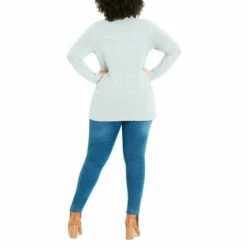 Evans Snowflake Jumper For Female -Cheap Evans Clothing Store unnamed file 256