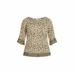 Evans Leopard Bardot Top For Female -Cheap Evans Clothing Store unnamed file 2561