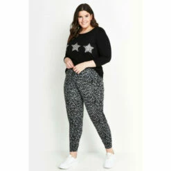 Evans Animal Print Joggers For Female