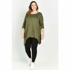 Evans Hanky Hem Top For Female