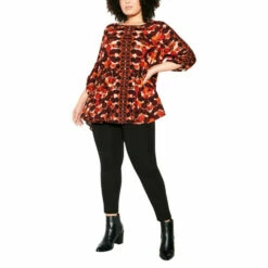 Evans Frida Print Pocket Top For Female