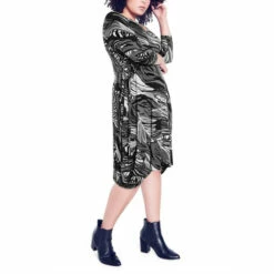 Evans Monet Drape Dress For Female