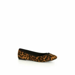 Evans Extra Wide Fit Print Ballet Flats For Female