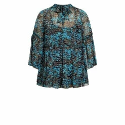 Evans Camille Print Top For Female -Cheap Evans Clothing Store unnamed file 269