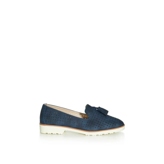 Evans Wide Fit Perforated Loafers For Female 4 Evans Wide Fit Perforated Loafers For Female - Image 2