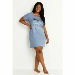 Evans ‘Sparkle And Shine’ Sleep Dress For Female