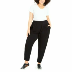 Evans Dry Knit Drape Trousers For Female -Cheap Evans Clothing Store unnamed file 2752